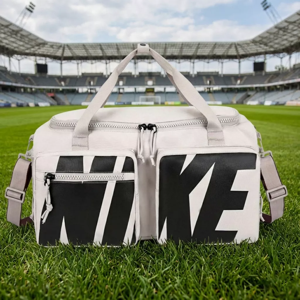 Nike Utility Power Training Duffel Bag (White) - Image 2