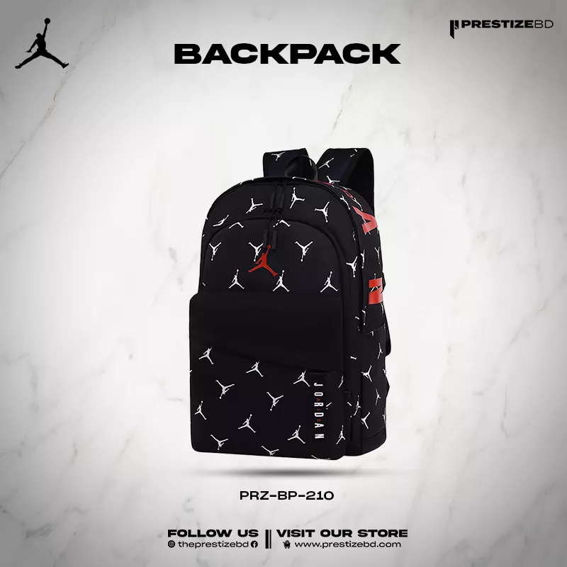 Nike Jordan Air Patrol Backpack with black and red design, durable and stylish