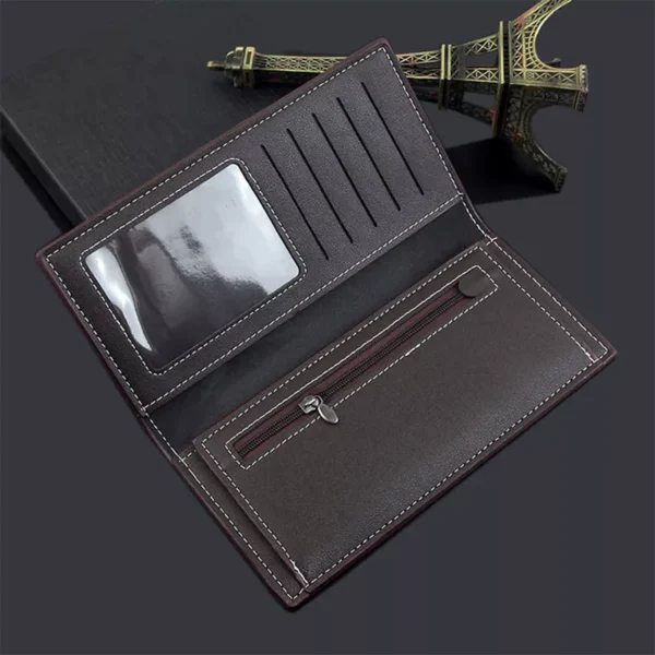 Chocolate Long Men's Wallet - Image 2