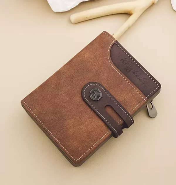 Short Khaki Men's Wallet - Image 2