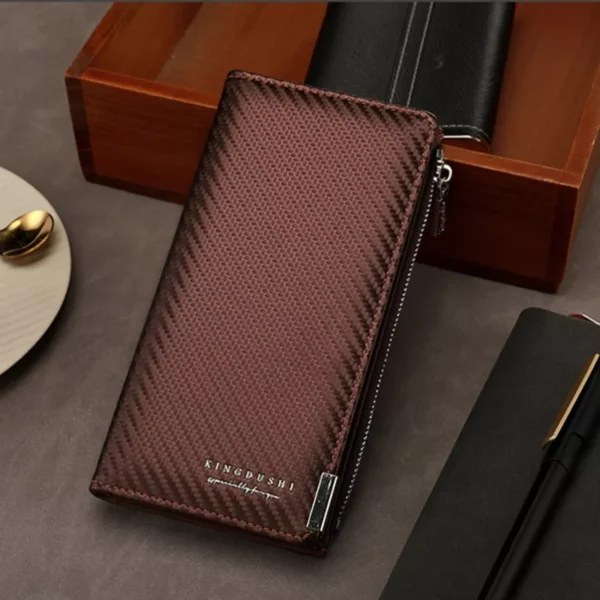 Maroon Chocolate Long Wallet - Image 2