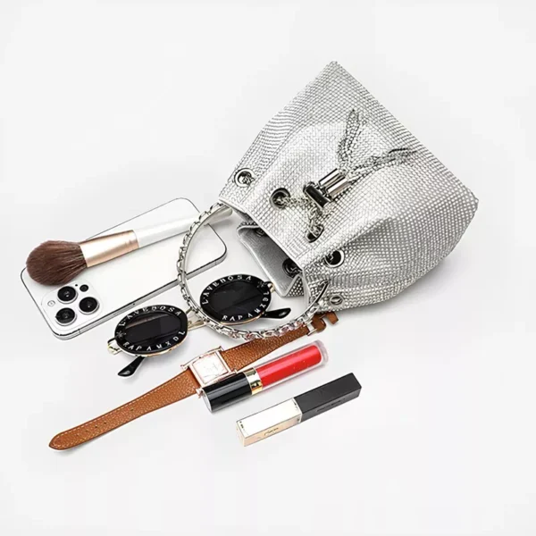 Grey Shot Ladies Clutch Bag - Image 2