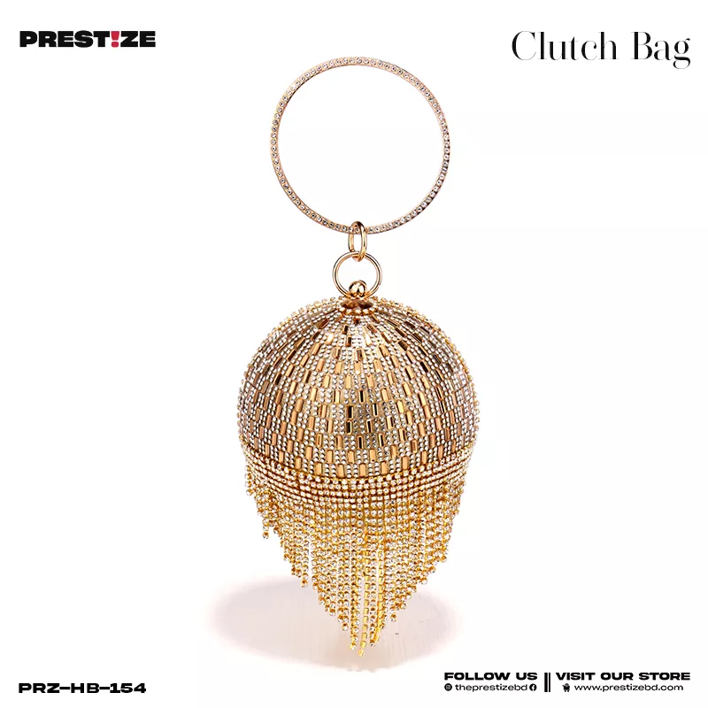 Ladies Clutch Bag - Golden Oval 2.0