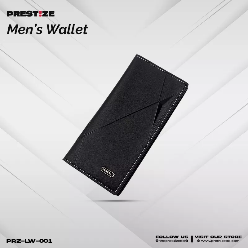 Black Long Men's Wallet