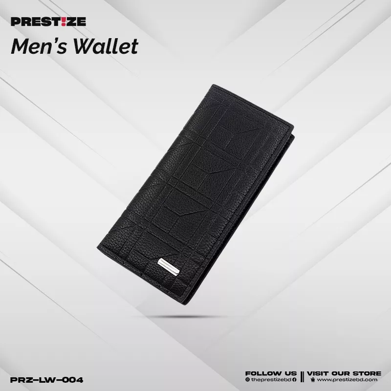 Sleek Dark Long Men’s Wallet