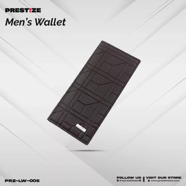 Sleek Chocolate Long Men’s Wallet