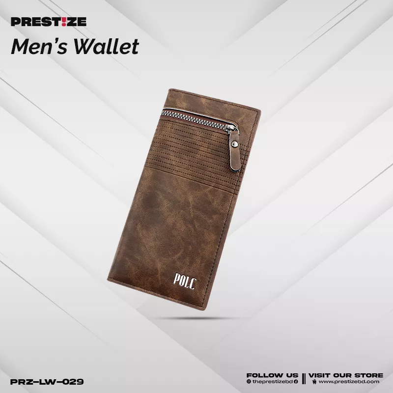 Mark Brown Long Wallet