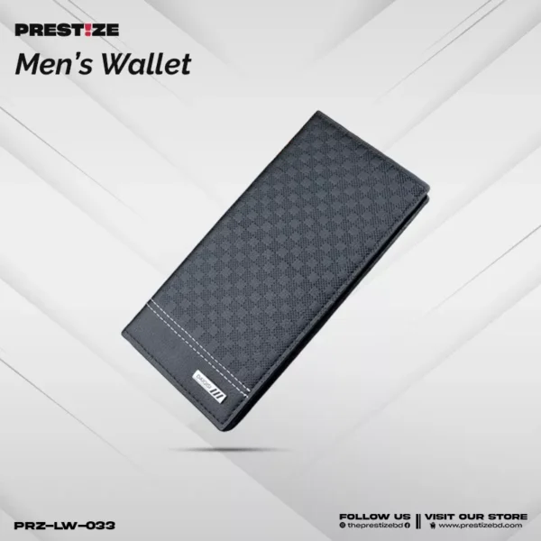 Chess Black Long Wallet