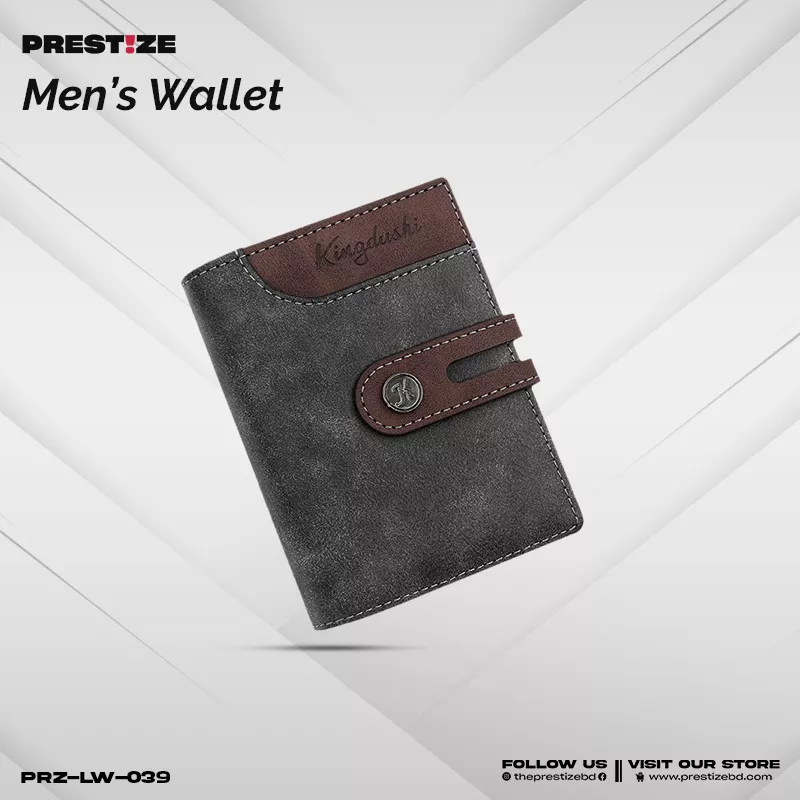 Short Grey Men's Wallet