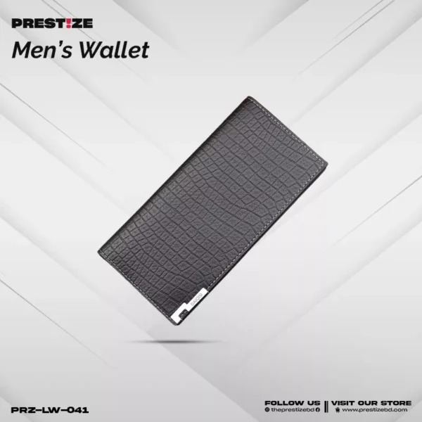 Chocolate Crocodile Men's Long Wallet