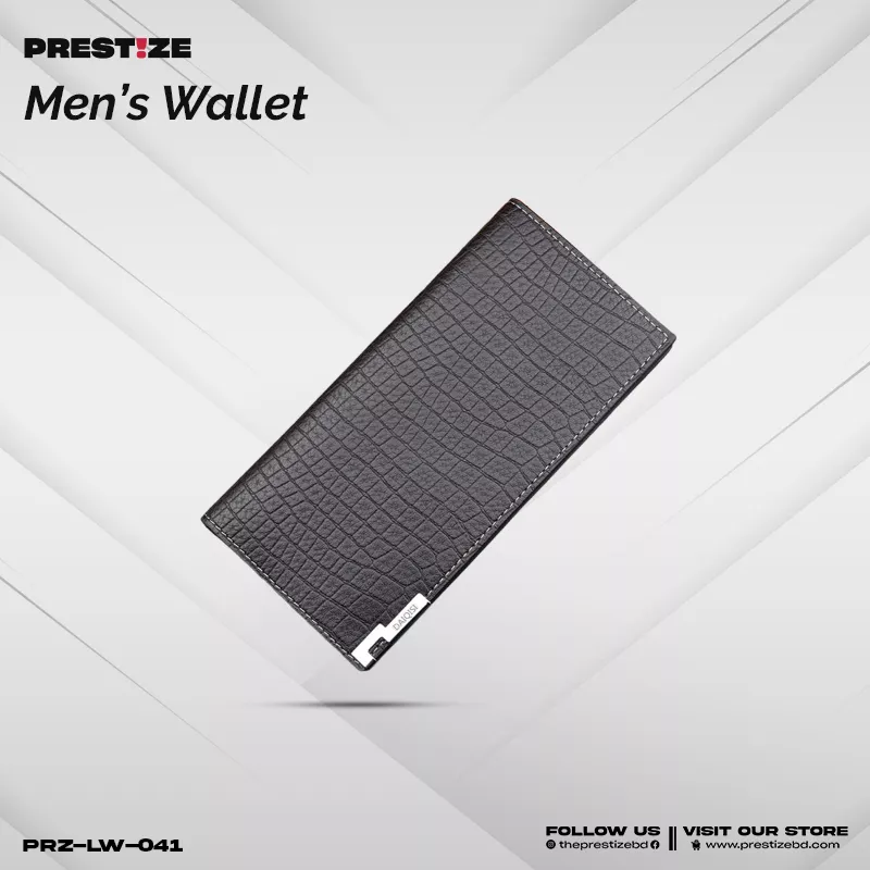 Chocolate Crocodile Men's Long Wallet