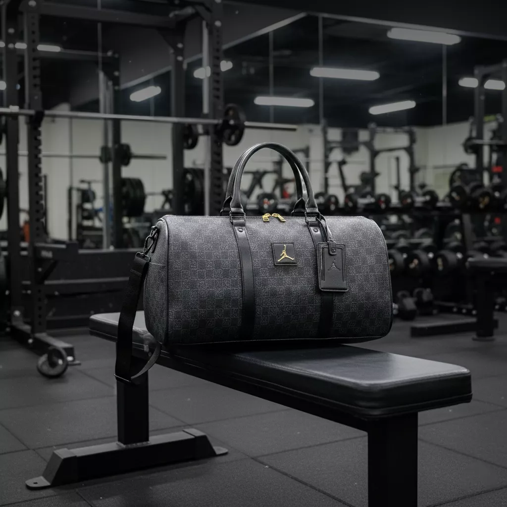 Jordan Monogram Duffel Bag (Black) - Image 2