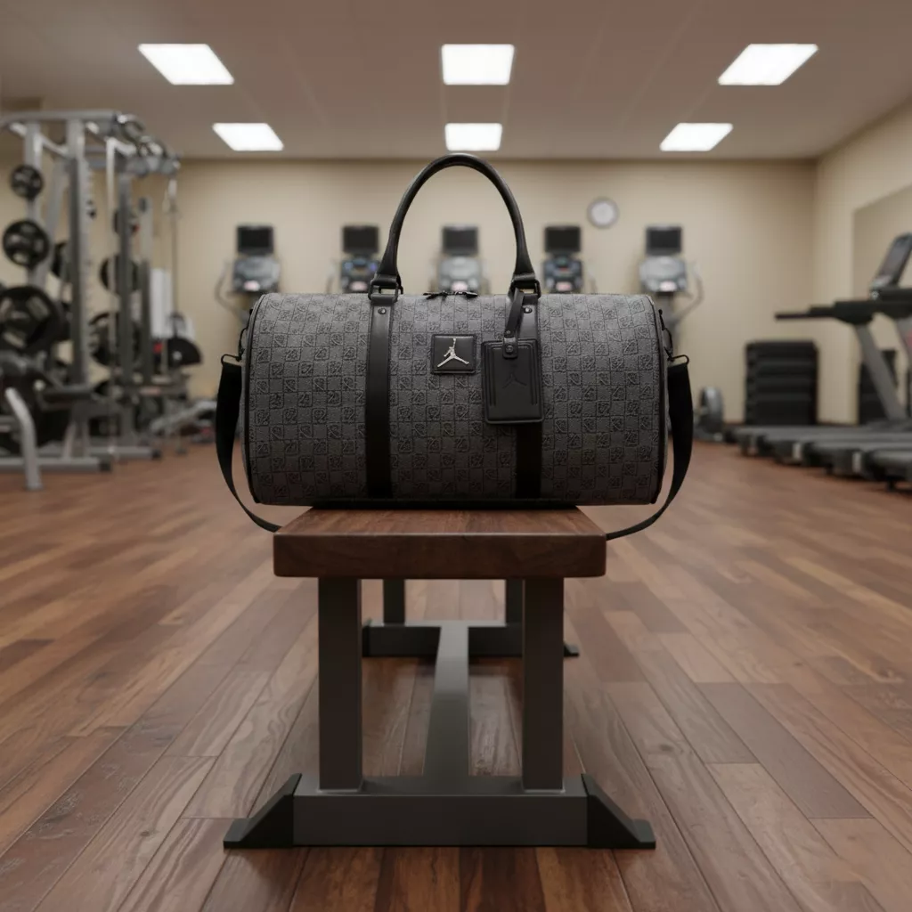 Jordan Monogram Duffel Bag (Grey) - Image 2