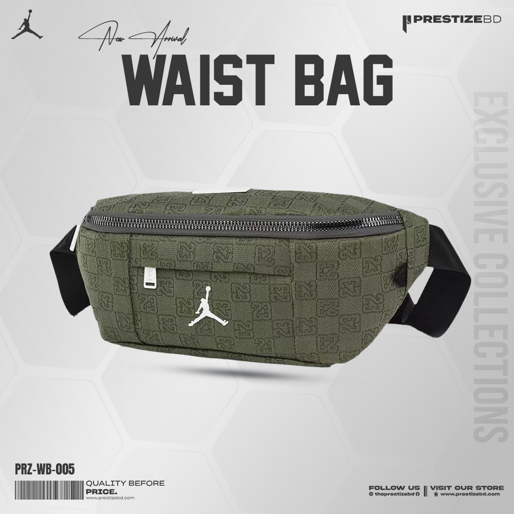Jordan Monogram Waist Bag (Army Green)