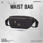 Jordan Monogram Waist Bag black with adjustable strap