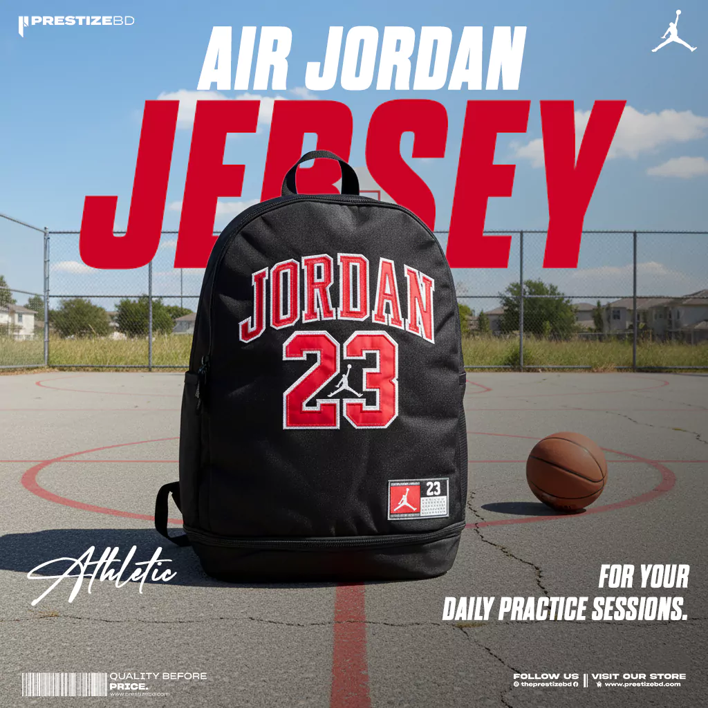 Jordan 23 Jersey Backpack - Black - Image 3