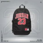 Jordan 23 Jersey Backpack - Black, bold sporty design with premium durability