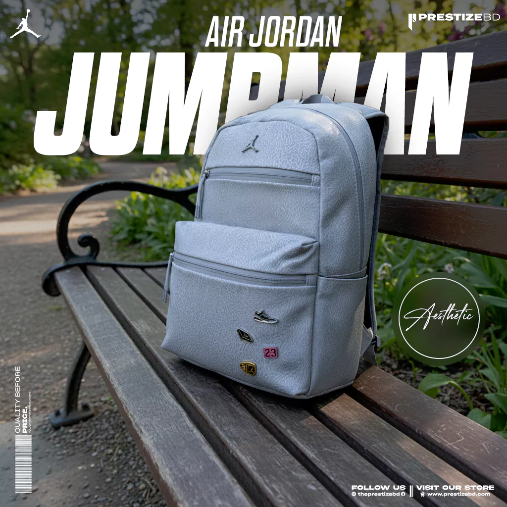 Air Jordan Jumpman Backpack (Grey) - Image 4