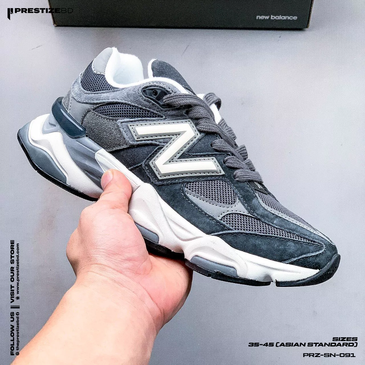 New Balance 9060 'Charcoal' - Grade 1:1