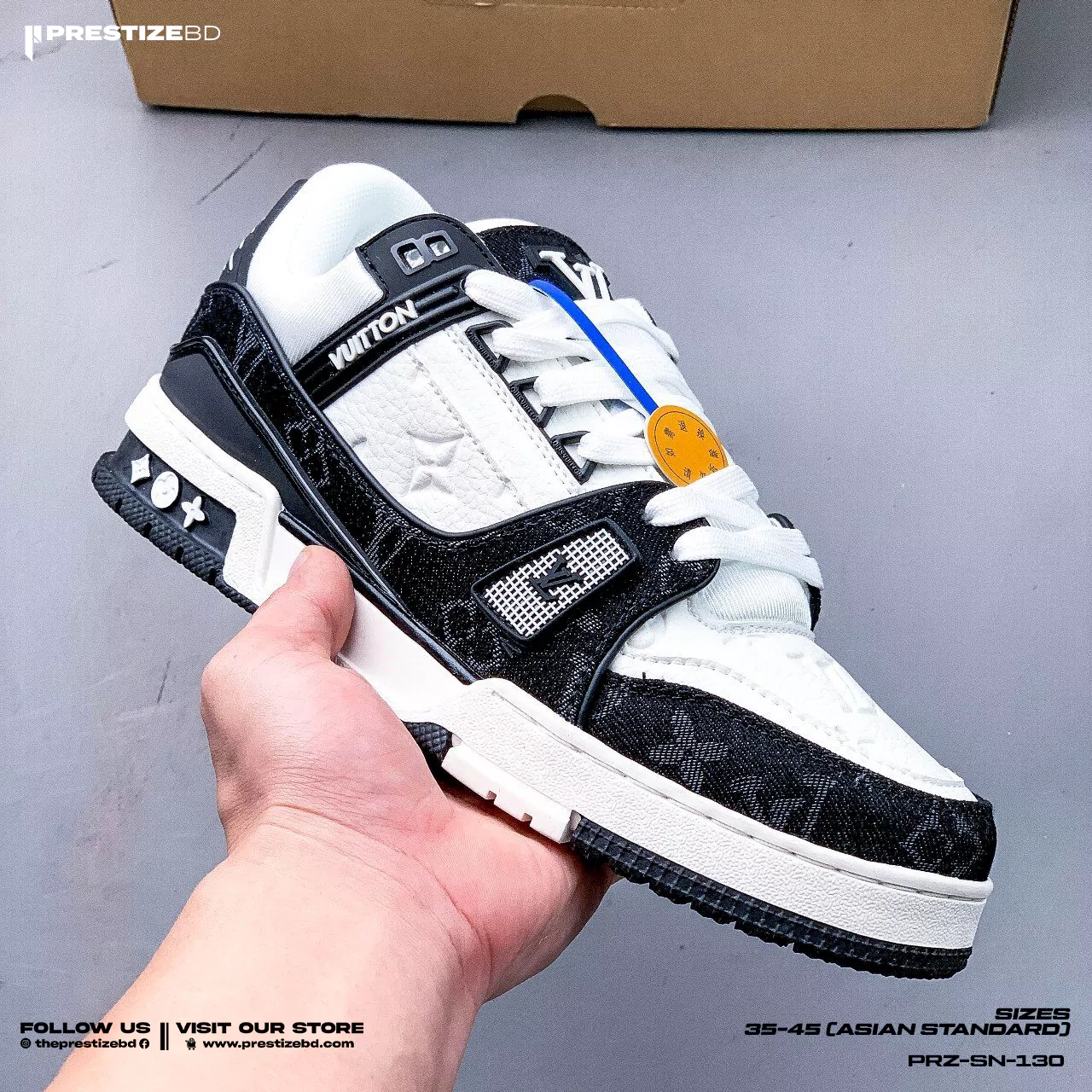 Louis Vuitton Trainer (Black) - Grade 1:1