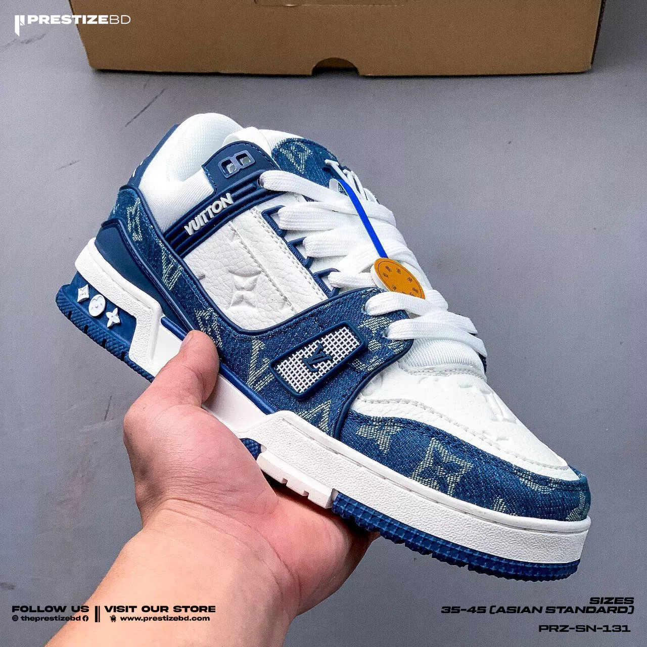 Louis Vuitton Trainer (Blue) - Grade 1:1