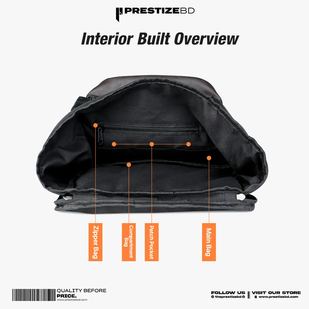 Leather Travel Backpack - Prestize BD Exclusives - Image 12